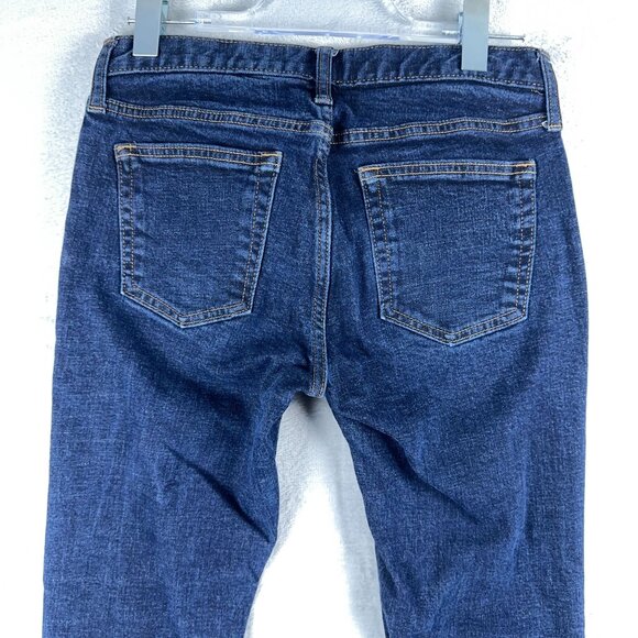 Old Navy Skinny Built-In Flex Jeans Low Rise Dark Wash Blue Men's Size 30X32 - Picture 4 of 10
